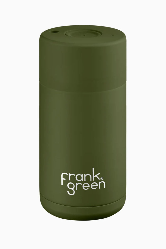 Khaki Ceramic Reusable Cup 12oz - Sare StoreFrank GreenReusable Coffee Cup