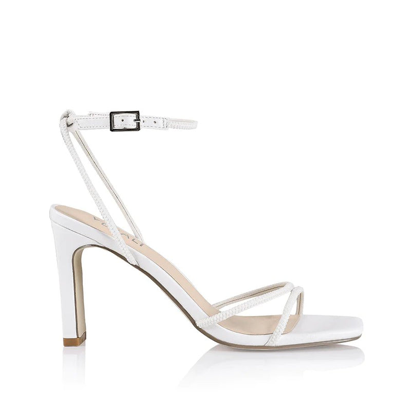 Kian Block Heel Sandals- White - Sare StoreVerali ShoesShoes