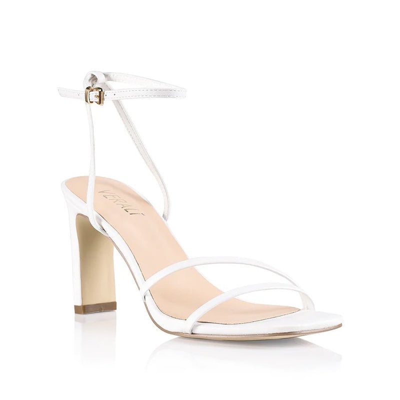 Kimmy Slim Strappy Heels- White - Sare StoreVerali ShoesShoes