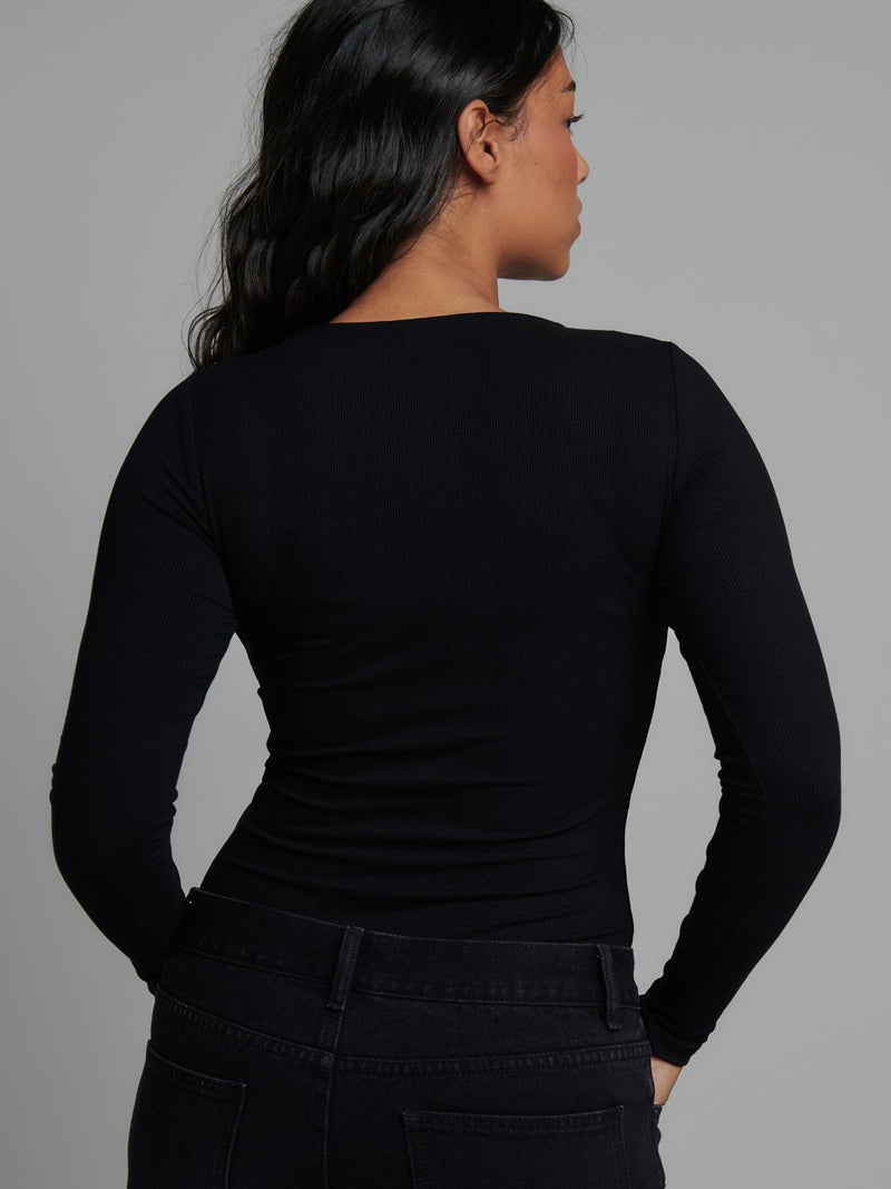 Lara Bodysuit - Black - Sare StoreBayse BrandBodysuit