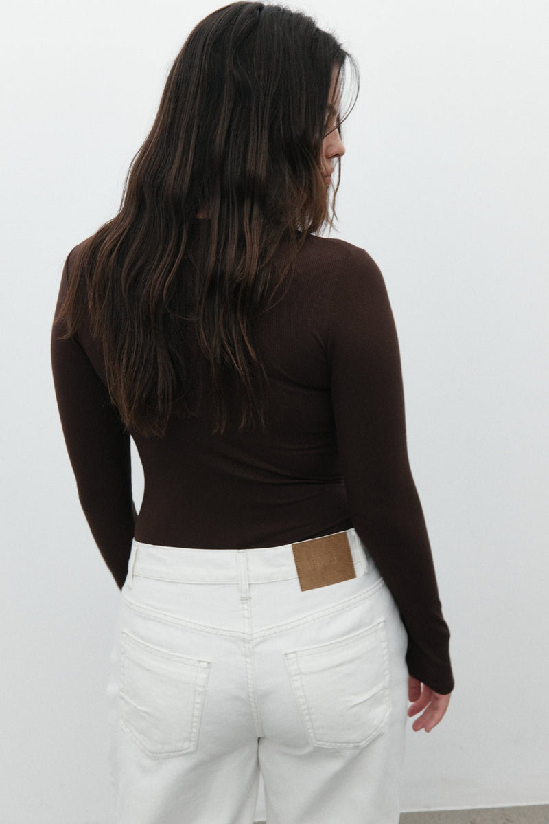 Lara Bodysuit - Chocolate - Sare StoreBayse BrandBodysuit