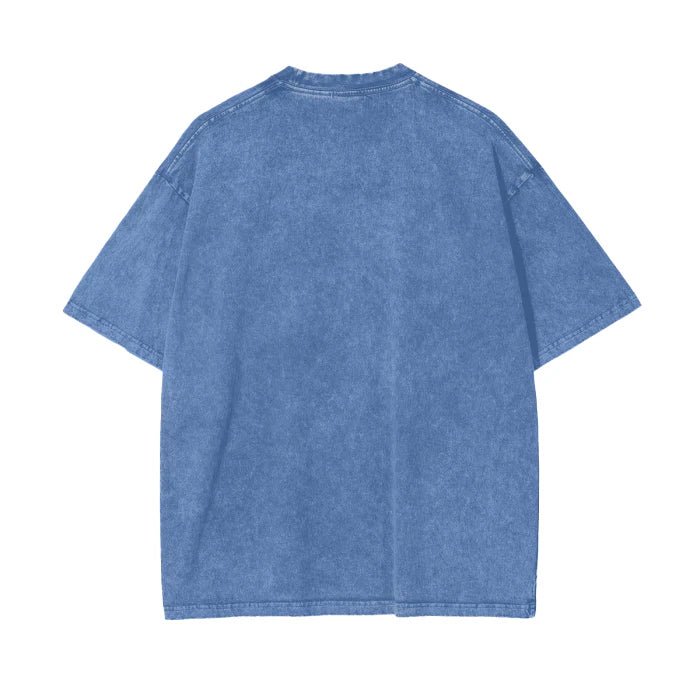 Le Fleur Tropical - Acid Wash Oversize T-Shirt - Light Blue - Sare StoreMaku The LabelTee