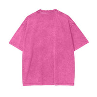 Le Fleur Tropical - Acid Wash Oversize T-Shirt - Rose Red - Sare StoreMaku The LabelTee