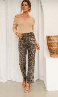 Leopard Front Pocket Jeans - Sare StoreSare StoreJeans