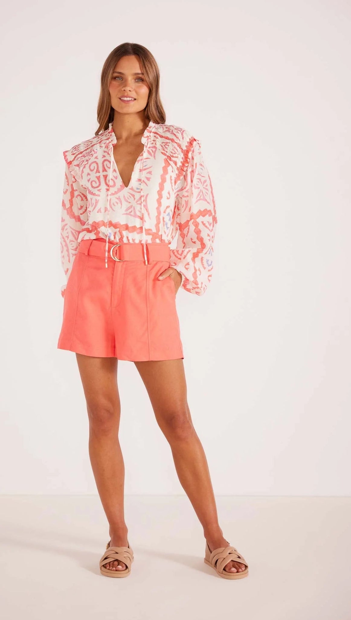 Lila Belted Short - Sare StoreMink PinkShorts