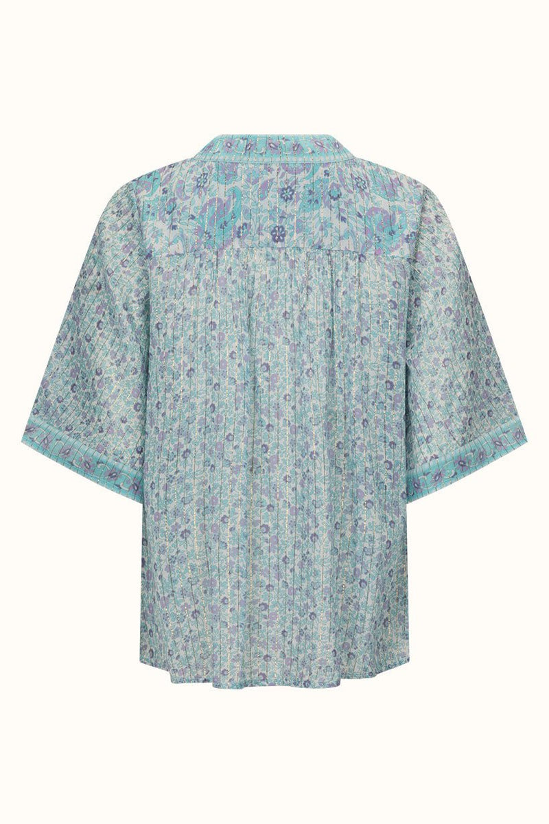 Little Bird Flutter Sleeve Blouse - Sky - Sare StoreSPELLBlouse