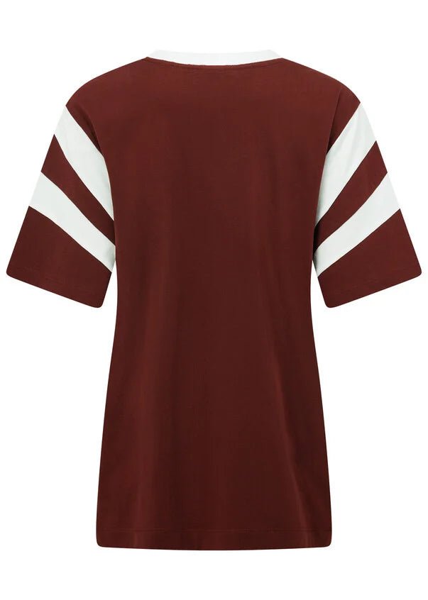 LJ Track T-Shirt - Merlot - Sare StoreLorna Janeactivewear