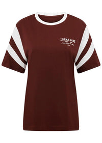 LJ Track T-Shirt - Merlot - Sare StoreLorna Janeactivewear