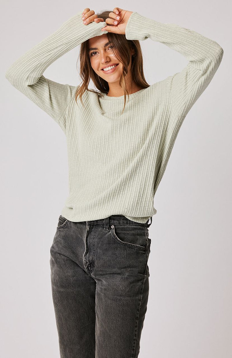 Lola Long Sleeve Top - Mint Knit - Sare StoreCartel & WillowTops