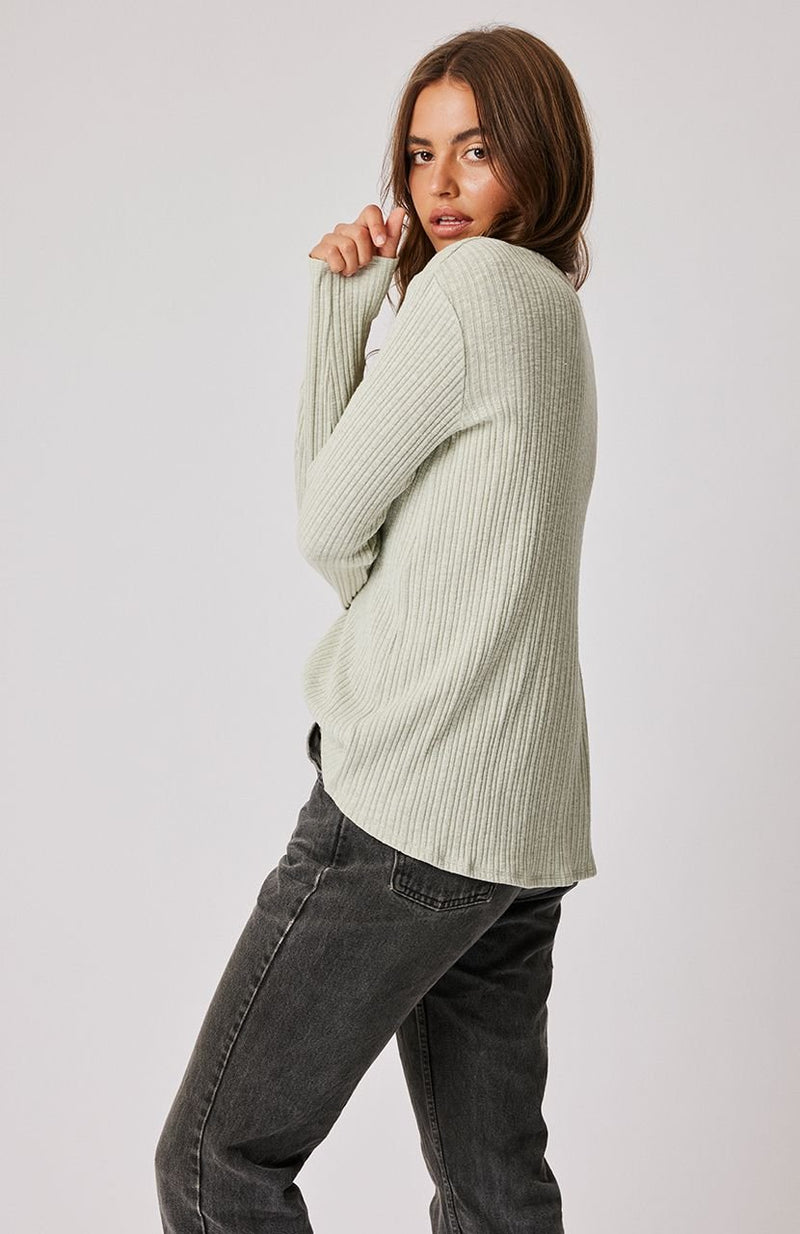 Lola Long Sleeve Top - Mint Knit - Sare StoreCartel & WillowTops