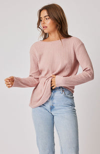 Lola Long Sleeve Top - Musk Knit - Sare StoreCartel & WillowKnit