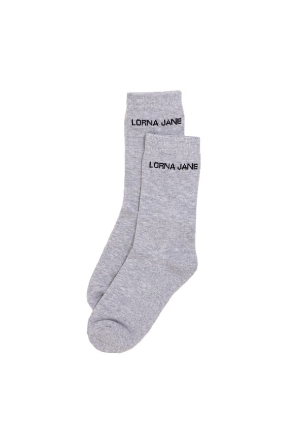 Lorna Jane Crew Sock - Grey Marle - Sare StoreLorna JaneSocks