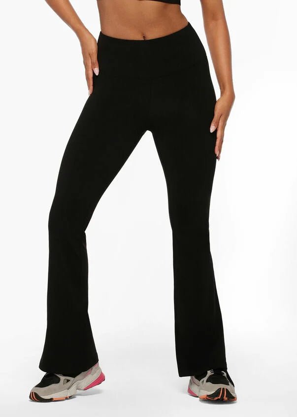 Lotus Flared Full Length Leggings Black - Sare StoreLorna JaneLeggings