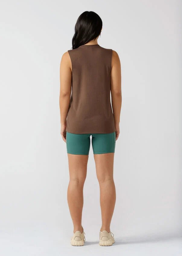 Lotus Muscle Tank - Chocolate - Sare StoreLorna JaneTank