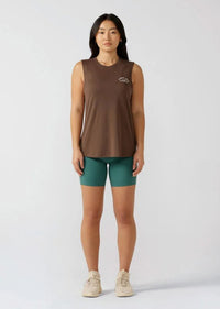 Lotus Muscle Tank - Chocolate - Sare StoreLorna JaneTank