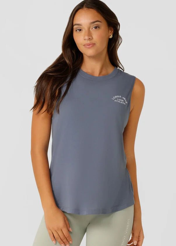 Lotus Muscle Tank - Powder Grey - Sare StoreLorna JaneTank