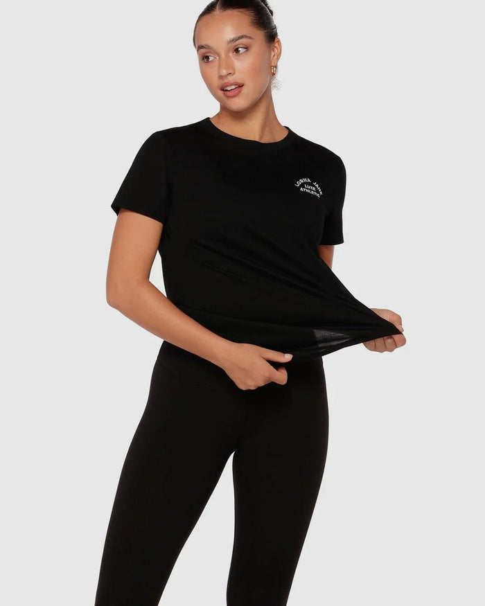 Lotus T-Shirt - Black - Sare StoreLorna JaneT-shirt