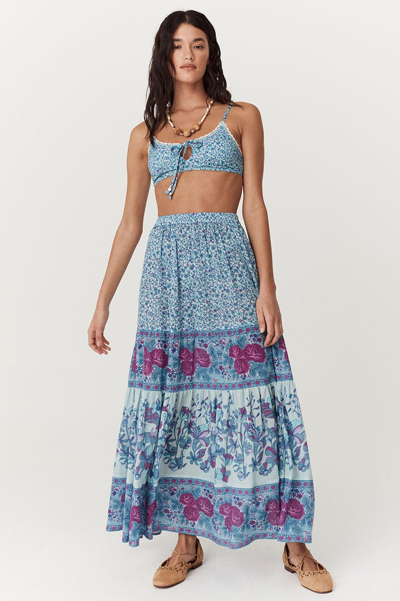 Love Jetty Maxi Skirt - Blue Nirvana - Sare StoreSPELLSkirt