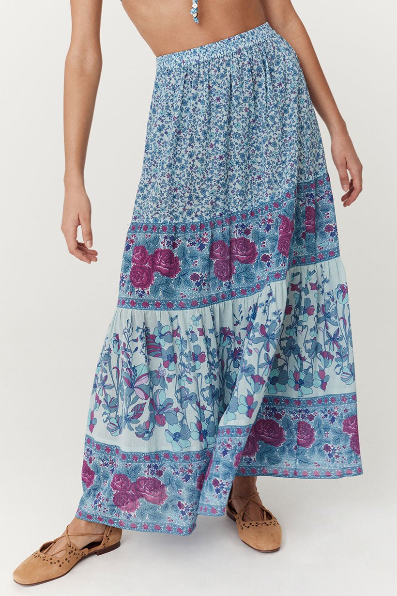 Love Jetty Maxi Skirt - Blue Nirvana - Sare StoreSPELLSkirt