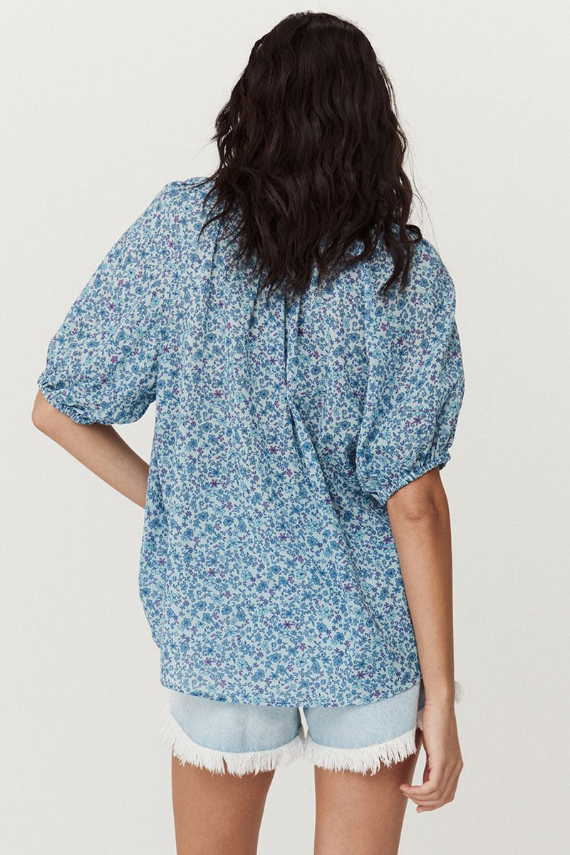 Love Jetty Short Sleeve Blouse - Blue Nirvana - Sare StoreSPELLBlouse