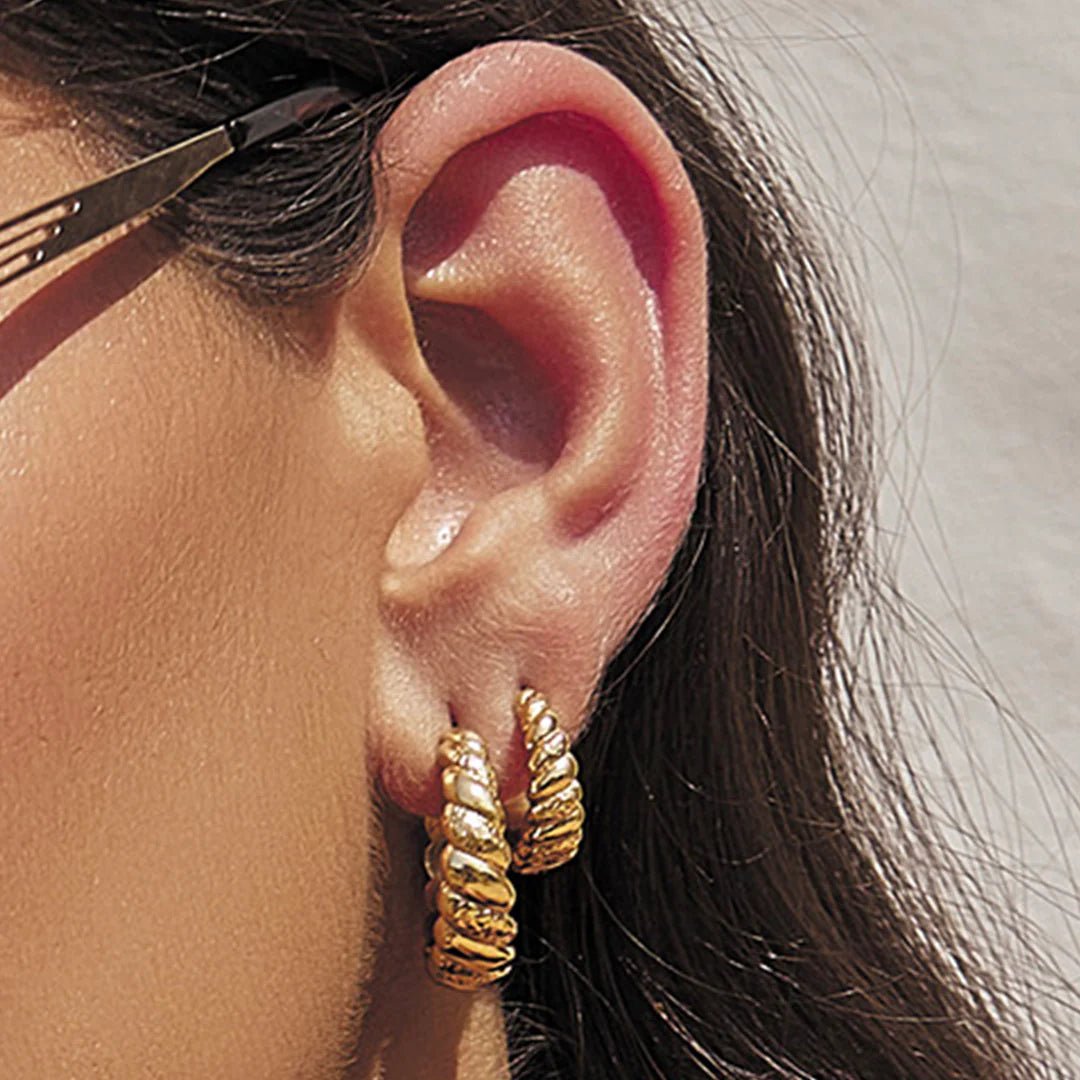 Lulu Gold Hoop Earrings - Sare StoreArms Of EveEarrings