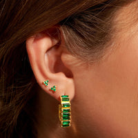 Lumin Gold Earrings - Emerald - Sare StoreArms Of EveEarrings