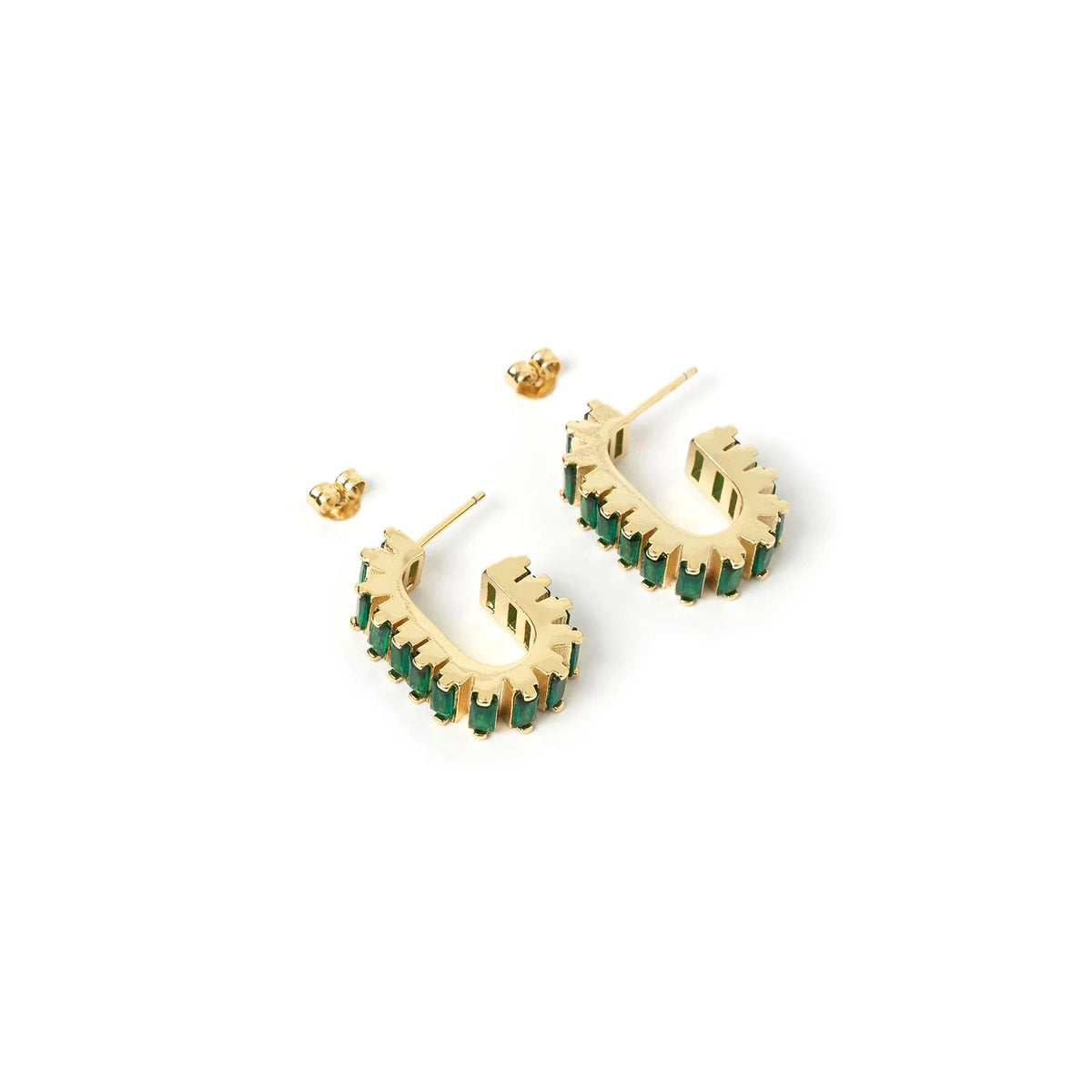 Lumin Gold Earrings - Emerald - Sare StoreArms Of EveEarrings