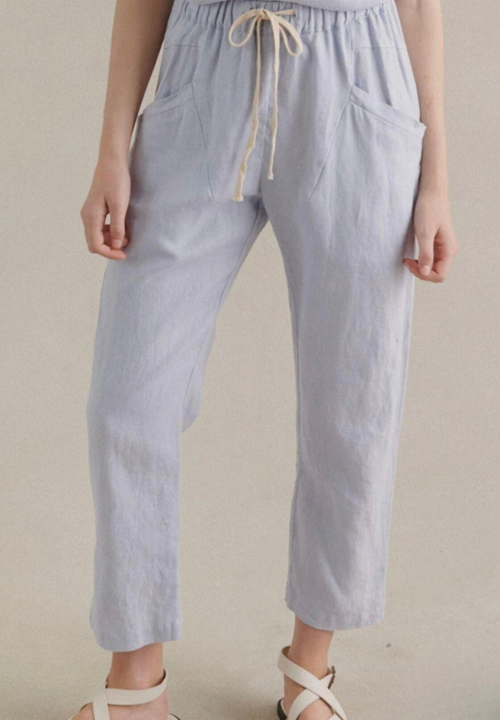 Luxe Linen Pants - Chambray Blue - Sare StoreLittle Lies