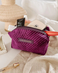 Mae Velvet Shiraz Makeup Bag - Sare StoreLouenhidecosmetic bag