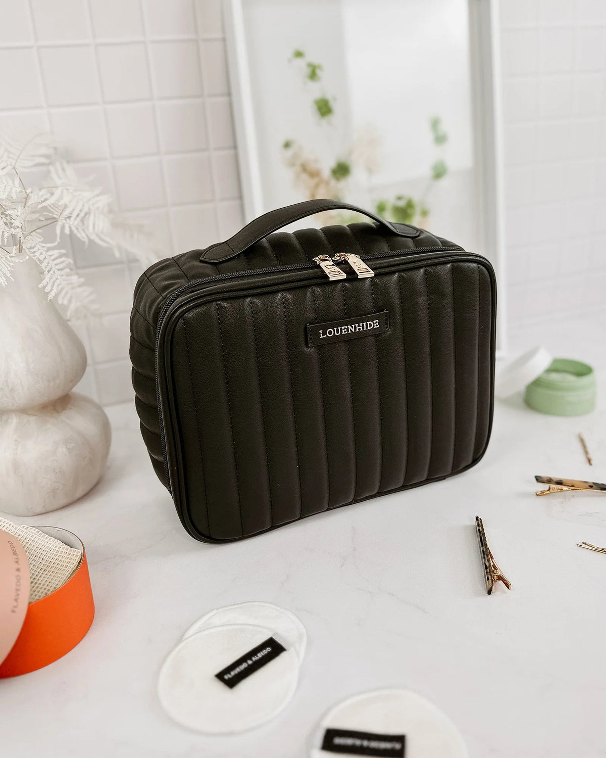 Maggie Cosmetic Case - Black - Sare StoreLouenhidecosmetic bag