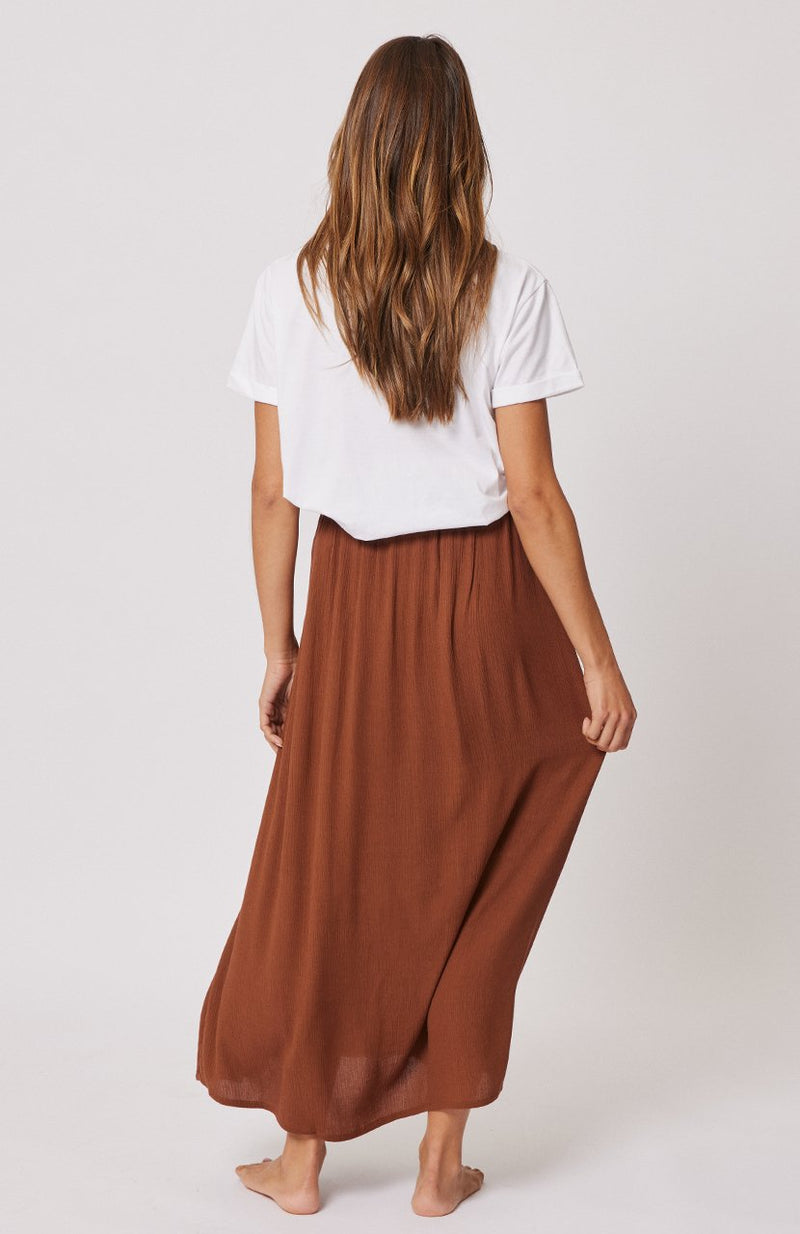 Marina Maxi Skirt - Chocolate Crinkle - Sare StoreCartel & WillowSkirt