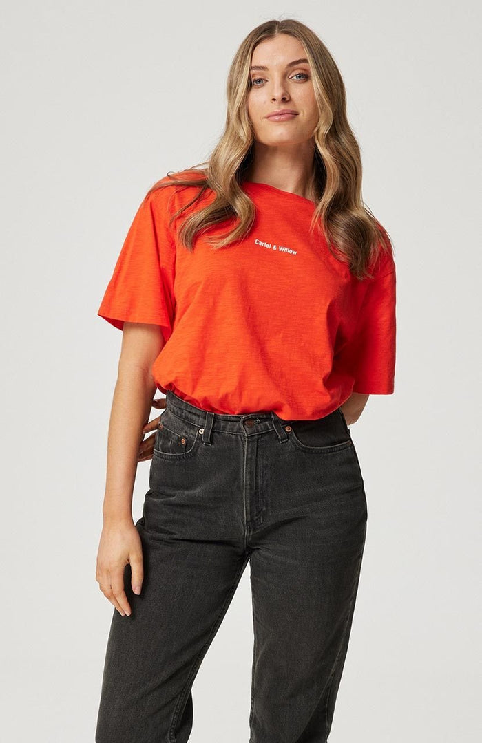 Marlie Tee - Campari - Sare StoreCartel & WillowT-shirt