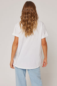 Marlo Tee - White/Hazel Leopard - Sare StoreCartel & WillowT-shirt