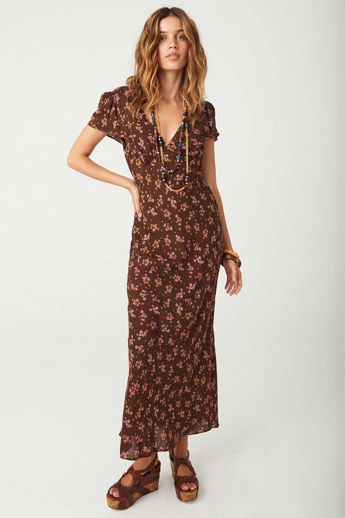 Melody Bias Maxi Dress - Antique Walnut - Sare StoreSPELL