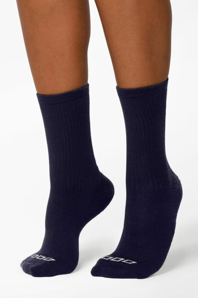 Merino Wool Blend Quarter Crew Sock - French Navy - Sare StoreLorna JaneSocks