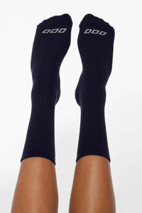 Merino Wool Blend Quarter Crew Sock - French Navy - Sare StoreLorna JaneSocks