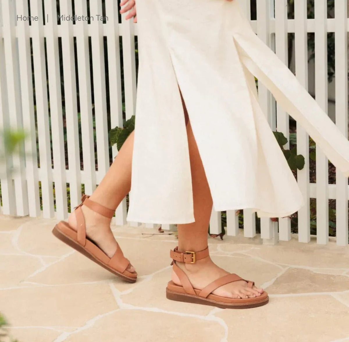 Middleton Tan Flat Sandal - Sare StoreFrankie 4Sandals