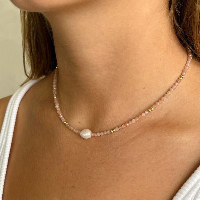 Mila Gemstone and Pearl Choker - Sare StoreArms Of EveNecklace