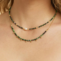 Mila Gemstone Necklace - Clinozoisite - Sare StoreArms Of EveNecklace