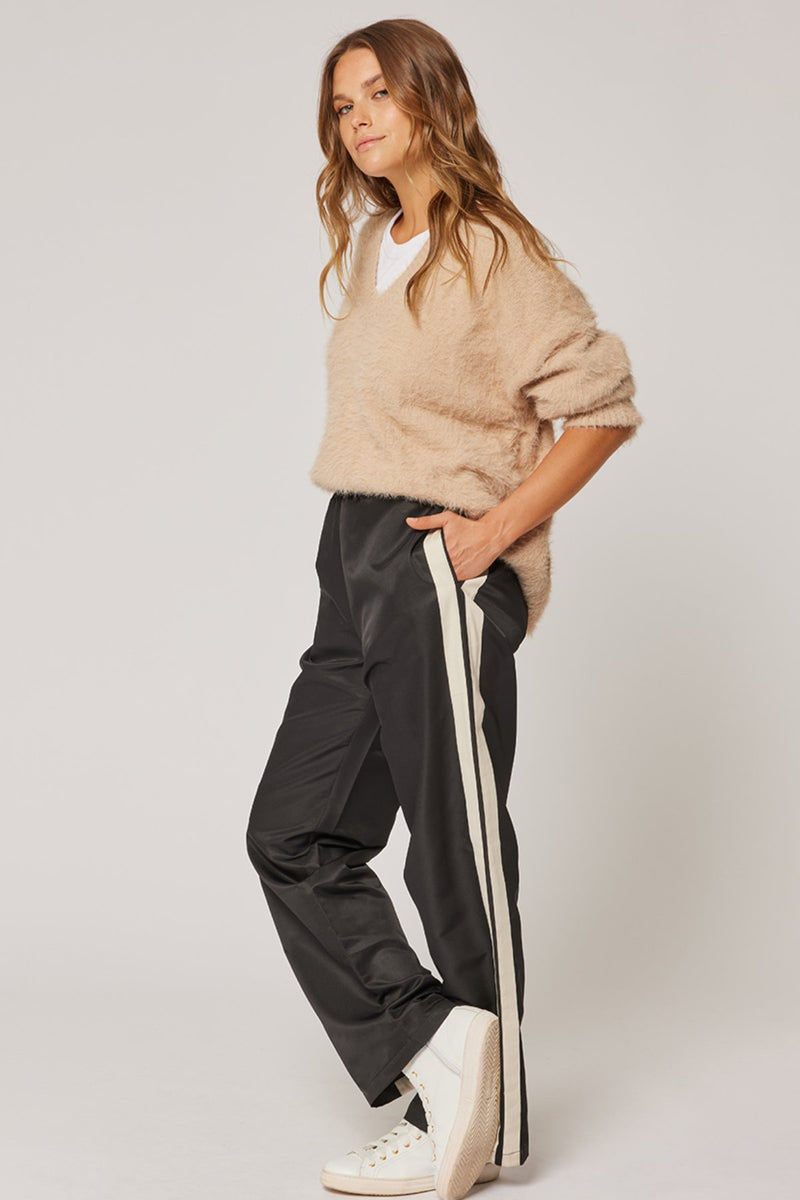 Mila Side Stripe Pant - Black/Vanilla - Sare StoreCartel & WillowPants