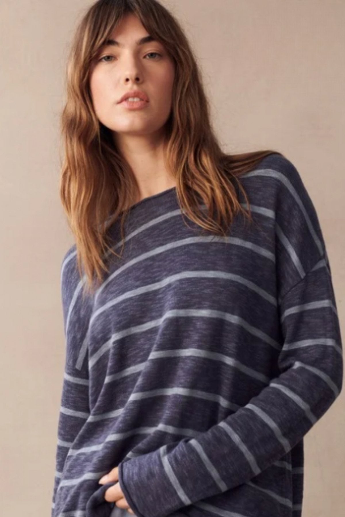 Minnie Top - Ink/Grey Stripe - Sare StoreLittle LiesTops