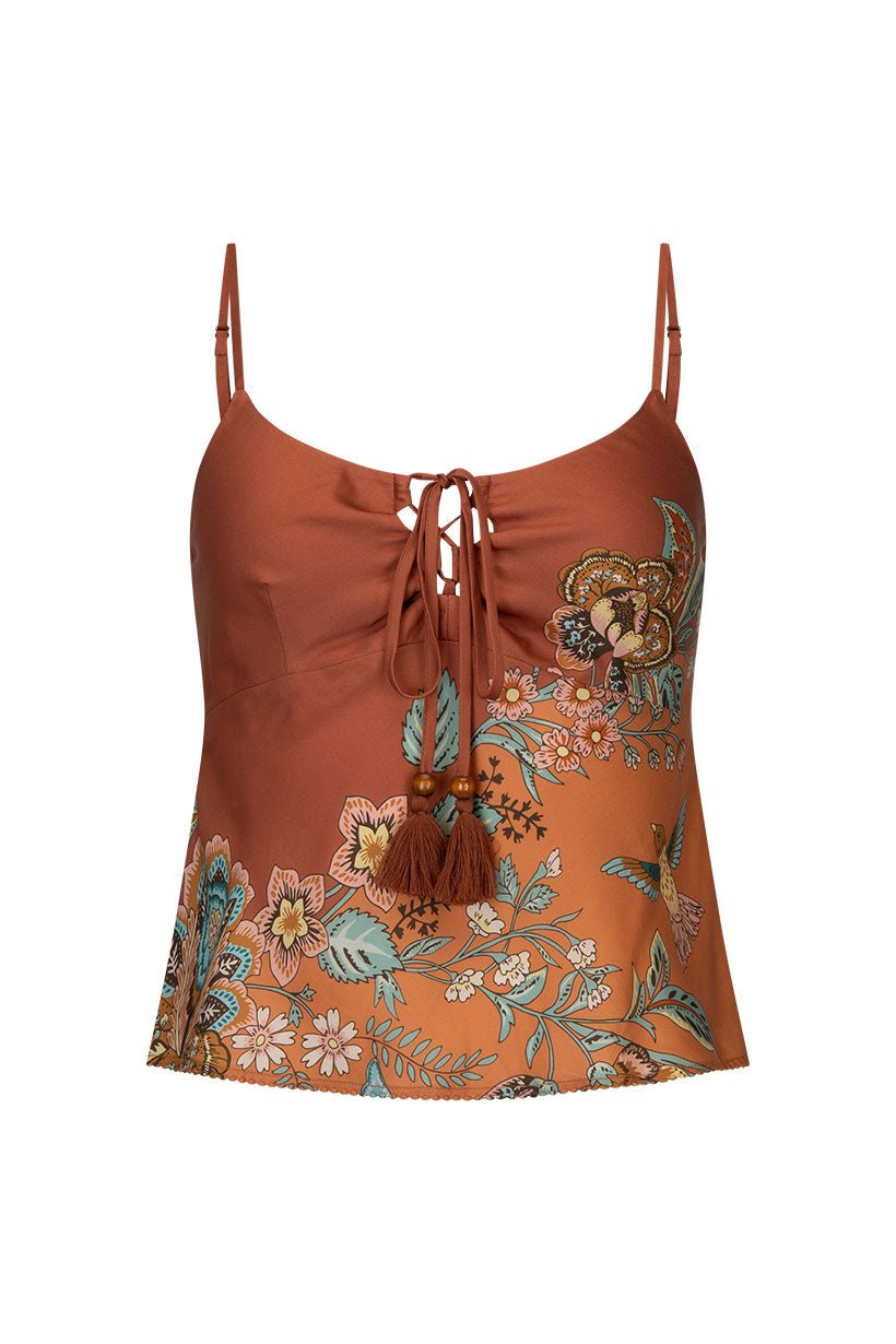 Mojave Lily Lace Up Cami - Amber - Sare StoreSPELLCami