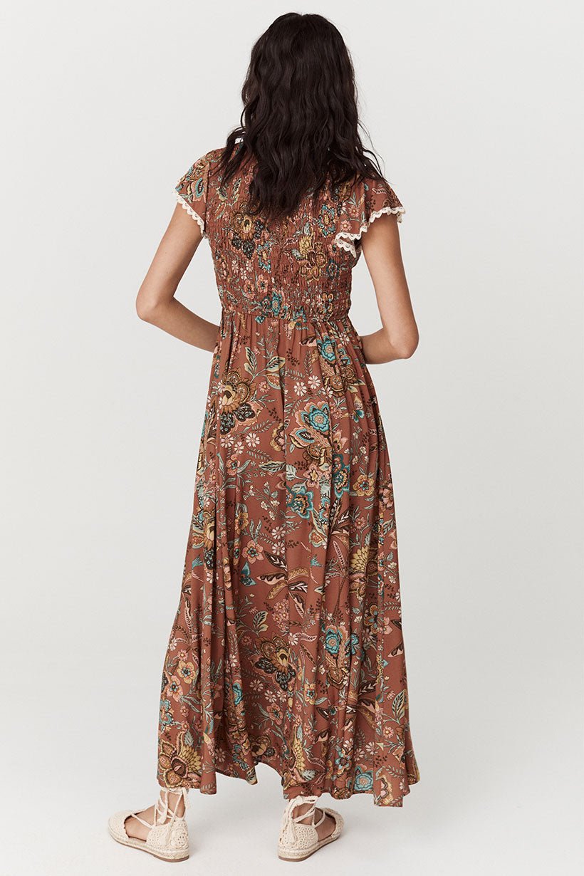 Mojave Shirred Gown - Amber - Sare StoreSPELLGown