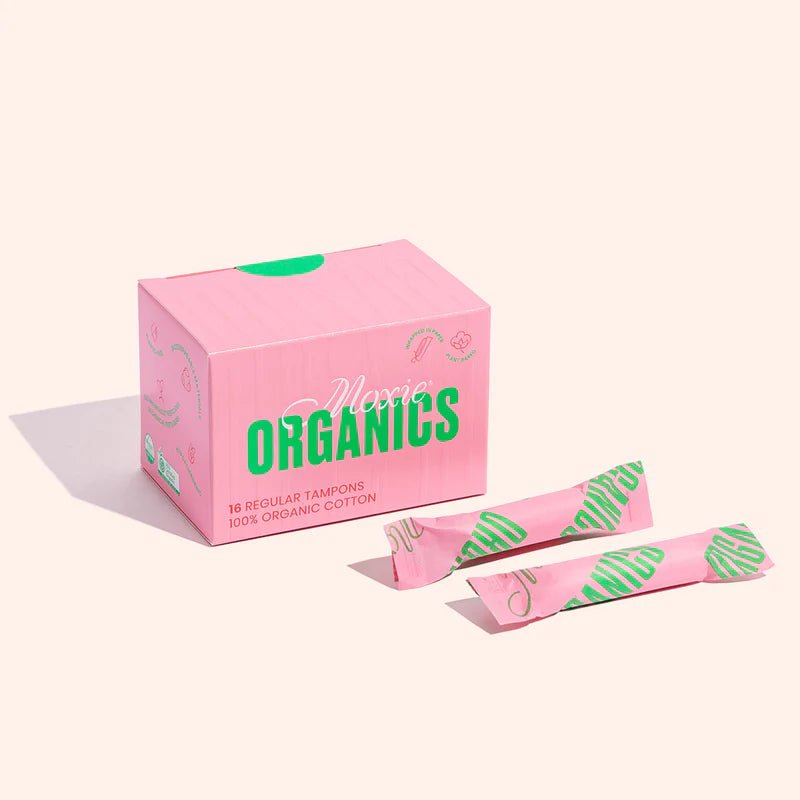 MOXIE ORGANICS 100% ORGANIC COTTON REGULAR TAMPONS 16PK - Sare StoreMoxieTampons