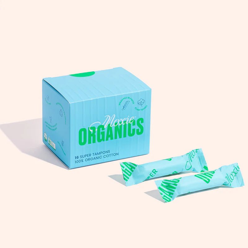 MOXIE ORGANICS 100% ORGANIC COTTON SUPER TAMPONS 16PK - Sare StoreMoxieTampons