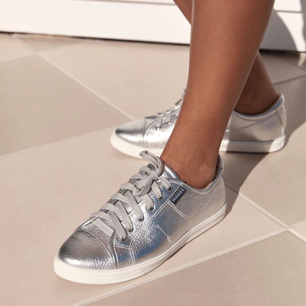 Nat III Silver Punched Sneaker - Sare StoreFrankie 4Shoes