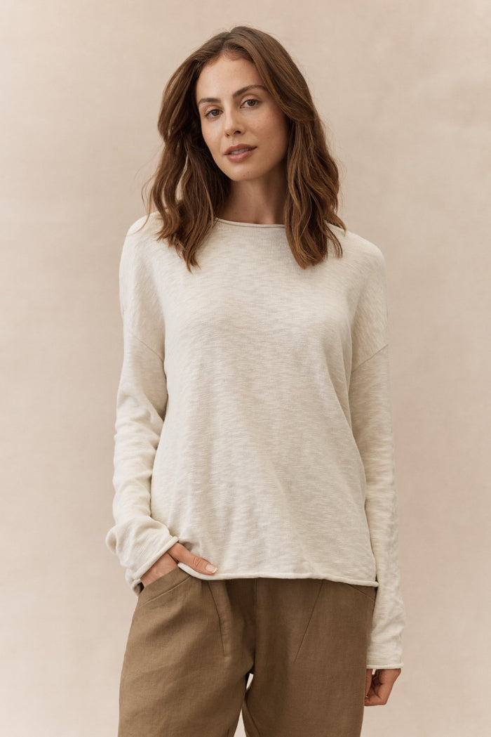 Nellie Top – Stone - Sare StoreLittle LiesKnit