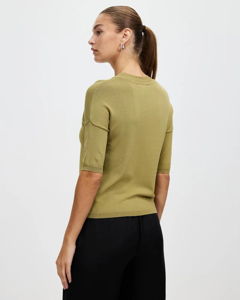 New Jewel Knit Top - Olive - Sare StoreWhite by FTLTops