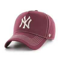 New York Yankees Dark Maroon/Bone Contrast Stitch 47 MVP DT - Sare StoreMotum BrandsHats