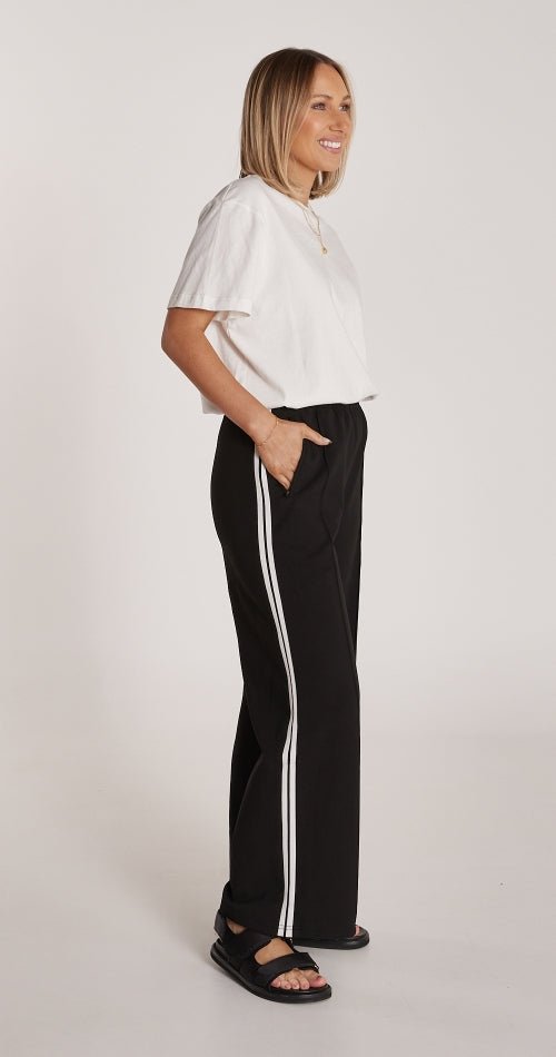 Noah Cropped Pant - Black Stripe - Sare StoreFeather and NoisePants